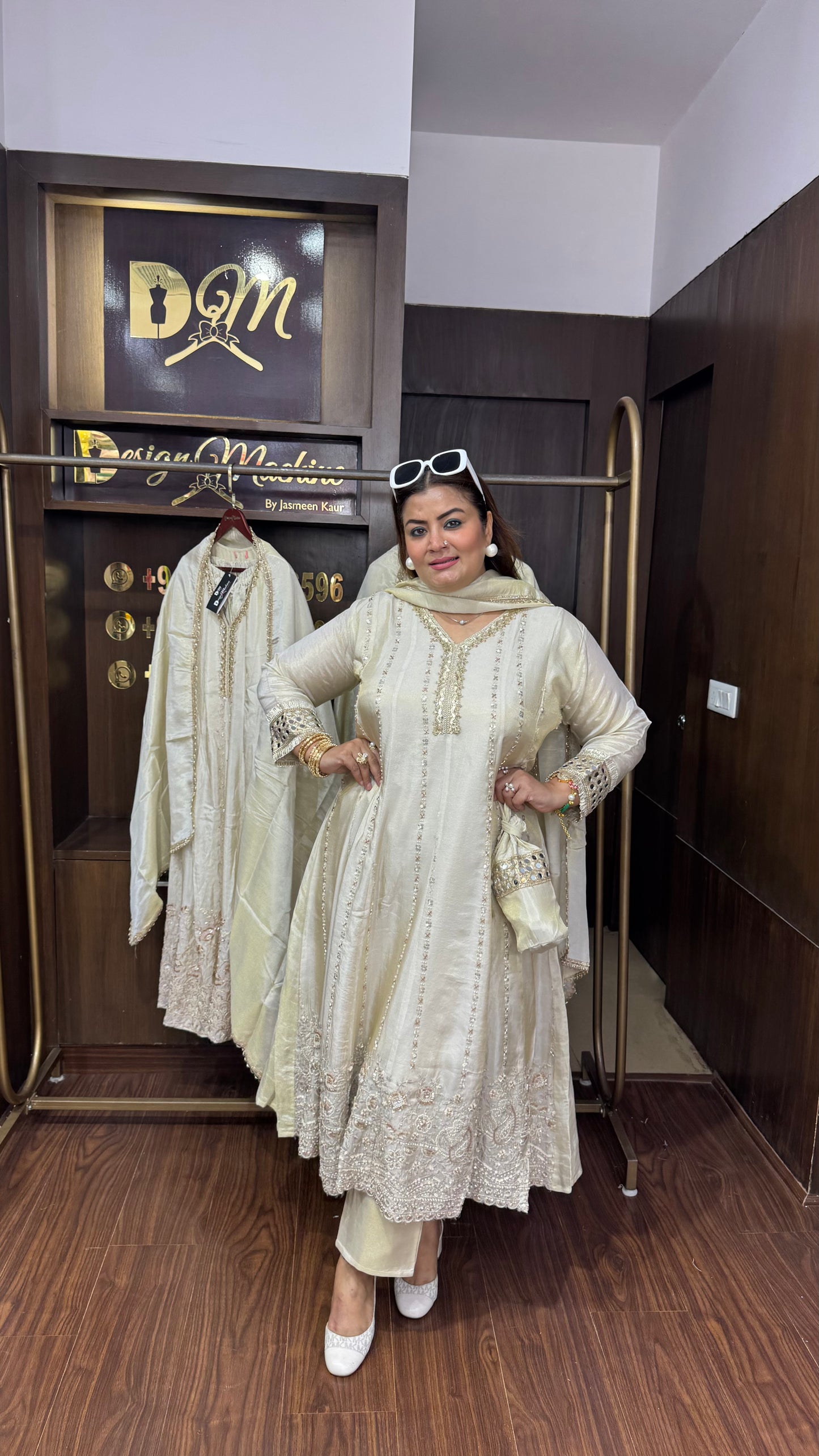 Pure Glass Tissue (Anarkali Suit)