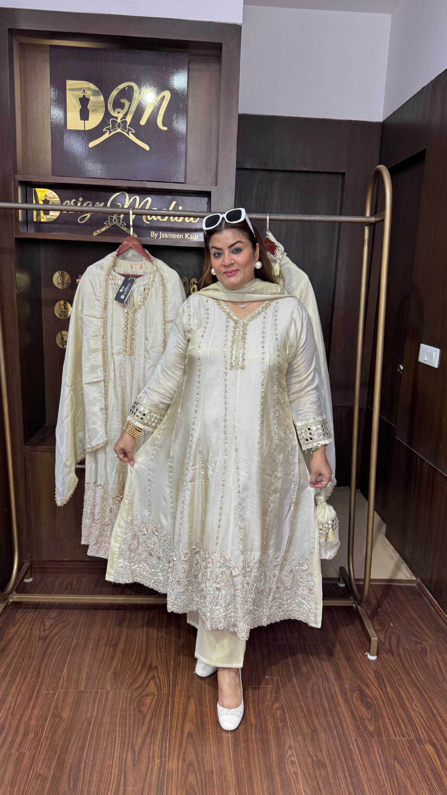 Pure Glass Tissue (Anarkali Suit)