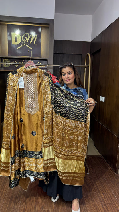 Vasundhara Gajji Silk Unstitched Suit