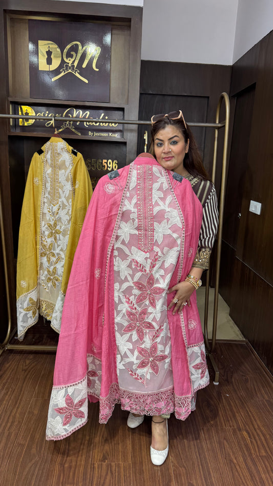 Aani (Cotton Unstitch Suit)