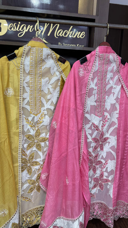 Aani (Cotton Unstitch Suit)