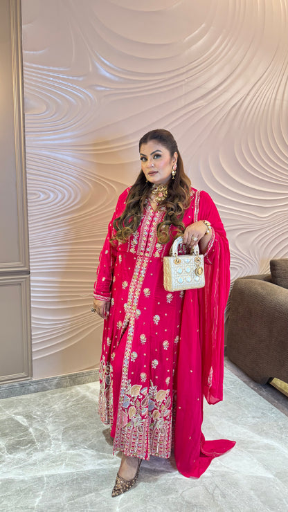 Aarvya Pure Chinon Anarkali Suit