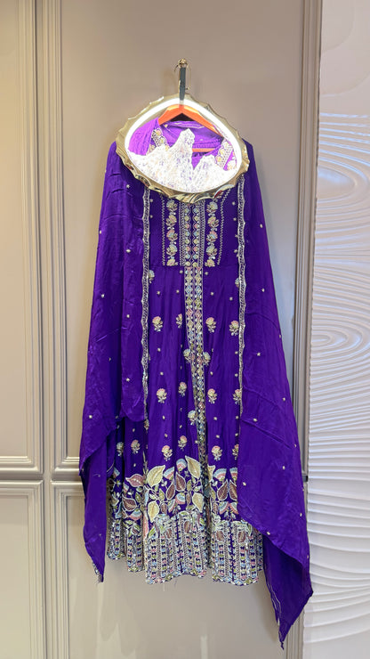 Aarvya Pure Chinon Anarkali Suit