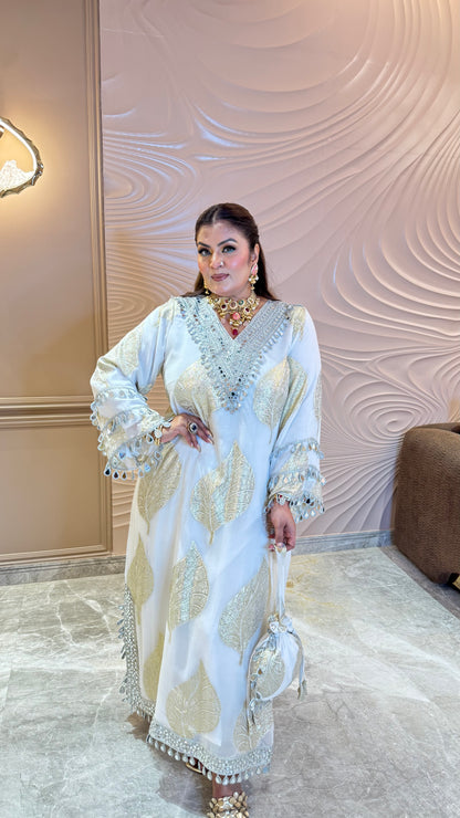 Meher Georgette Long Phiran with Pant