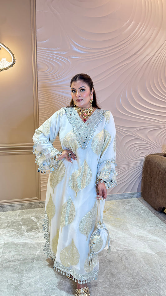Meher Georgette Long Phiran with Pant