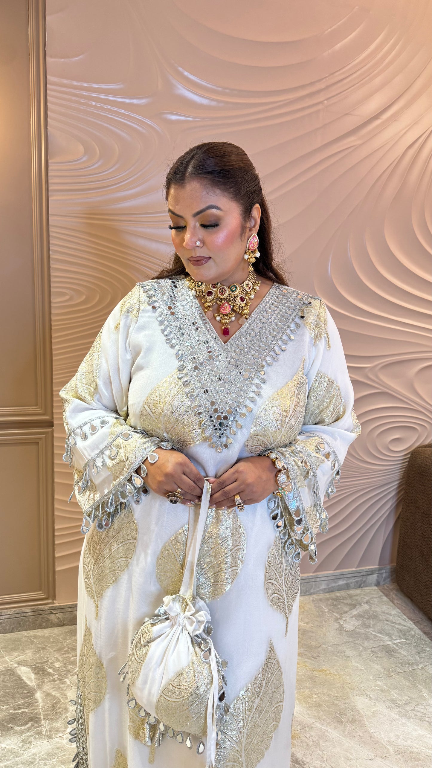 Meher Georgette Long Phiran with Pant