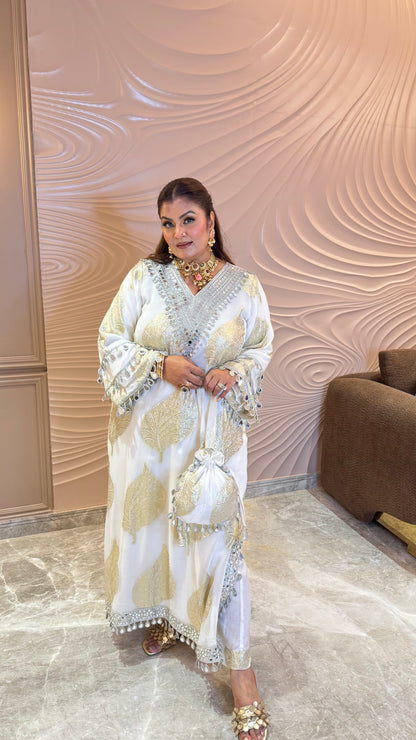 Meher Georgette Long Phiran with Pant