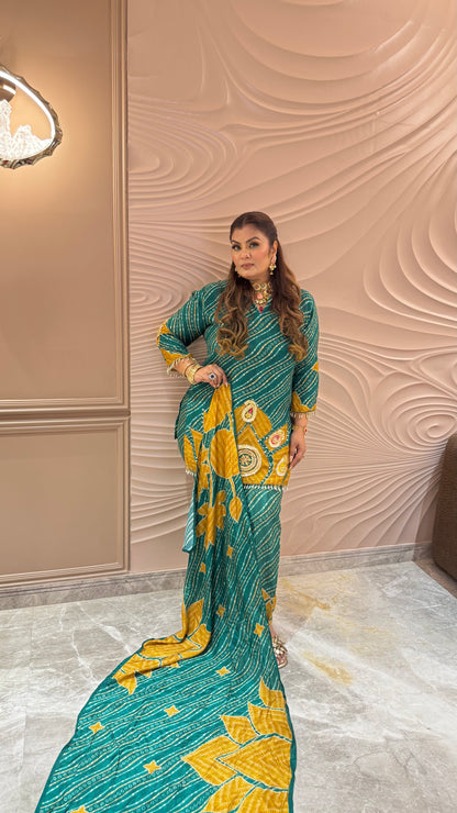 Zareen Pure Crepe Suit