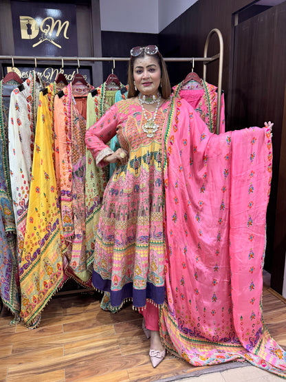 Heera Pure Crepe (Anarkali)