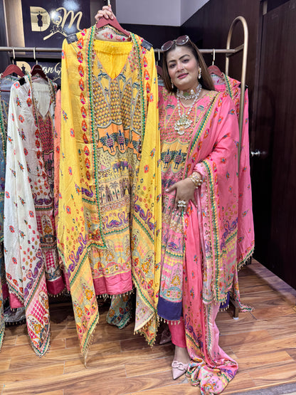 Heera Pure Crepe (Anarkali)