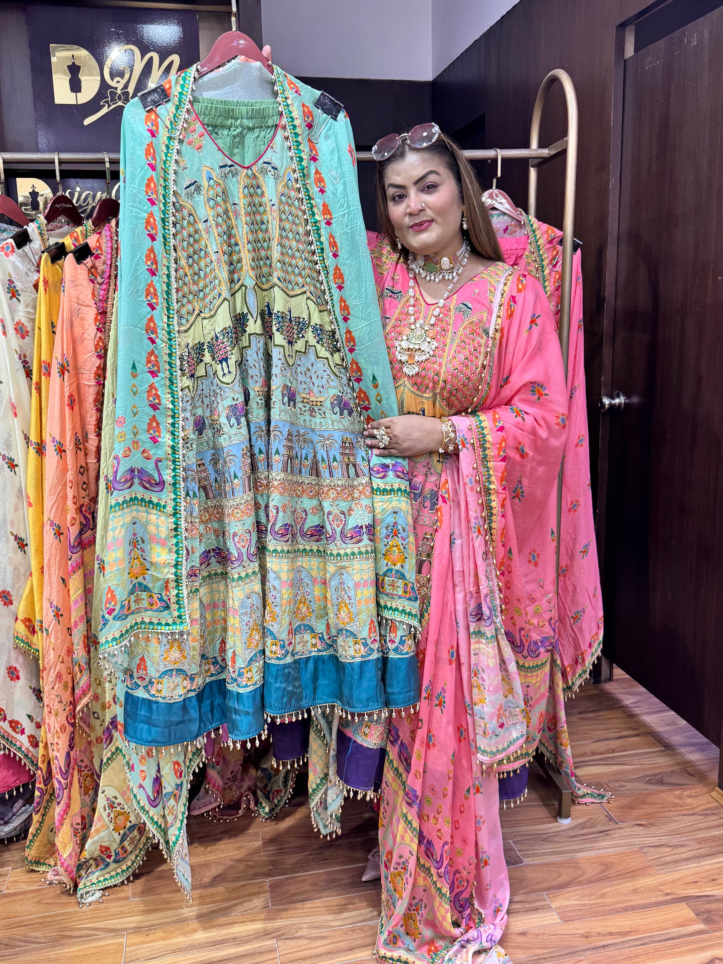 Heera Pure Crepe (Anarkali)