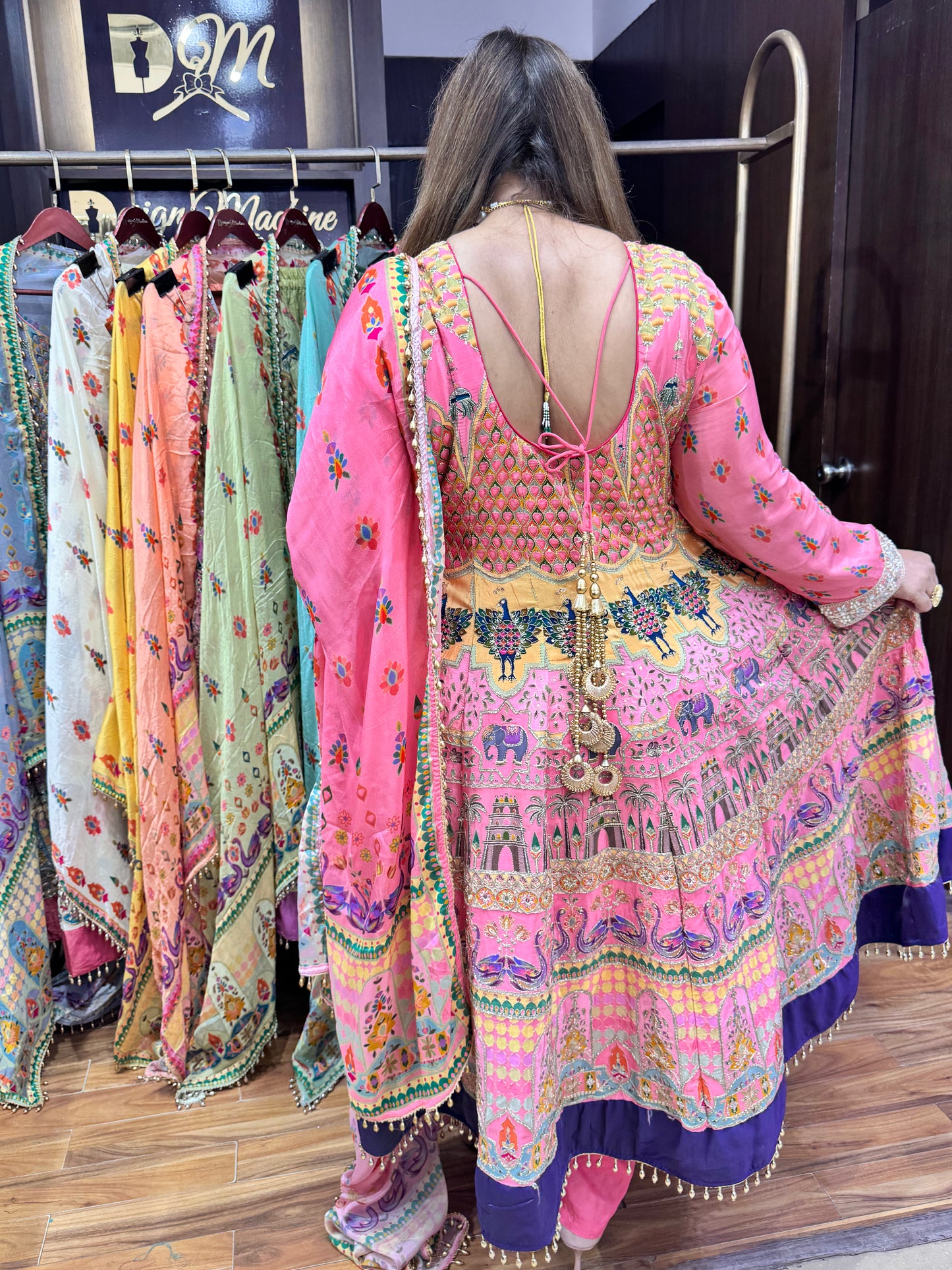 Heera Pure Crepe (Anarkali)