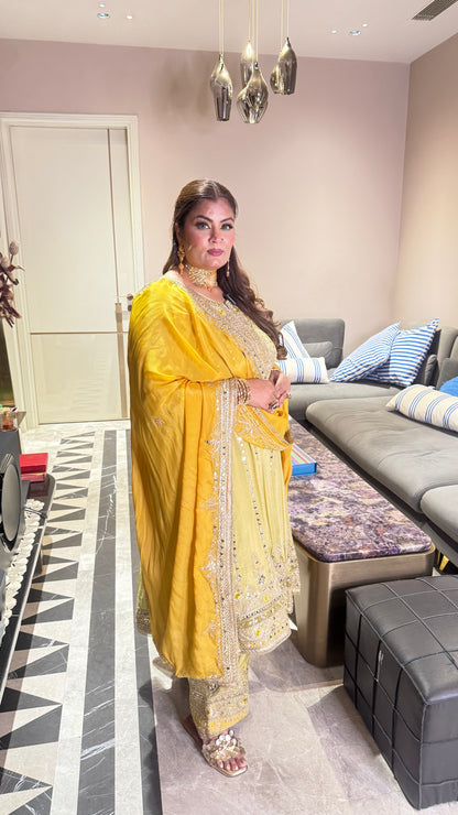 Mehrika Glass Tissue Anarkali Suit