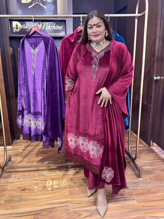 Adaab-e-Riwaayat (Velvet Suit)