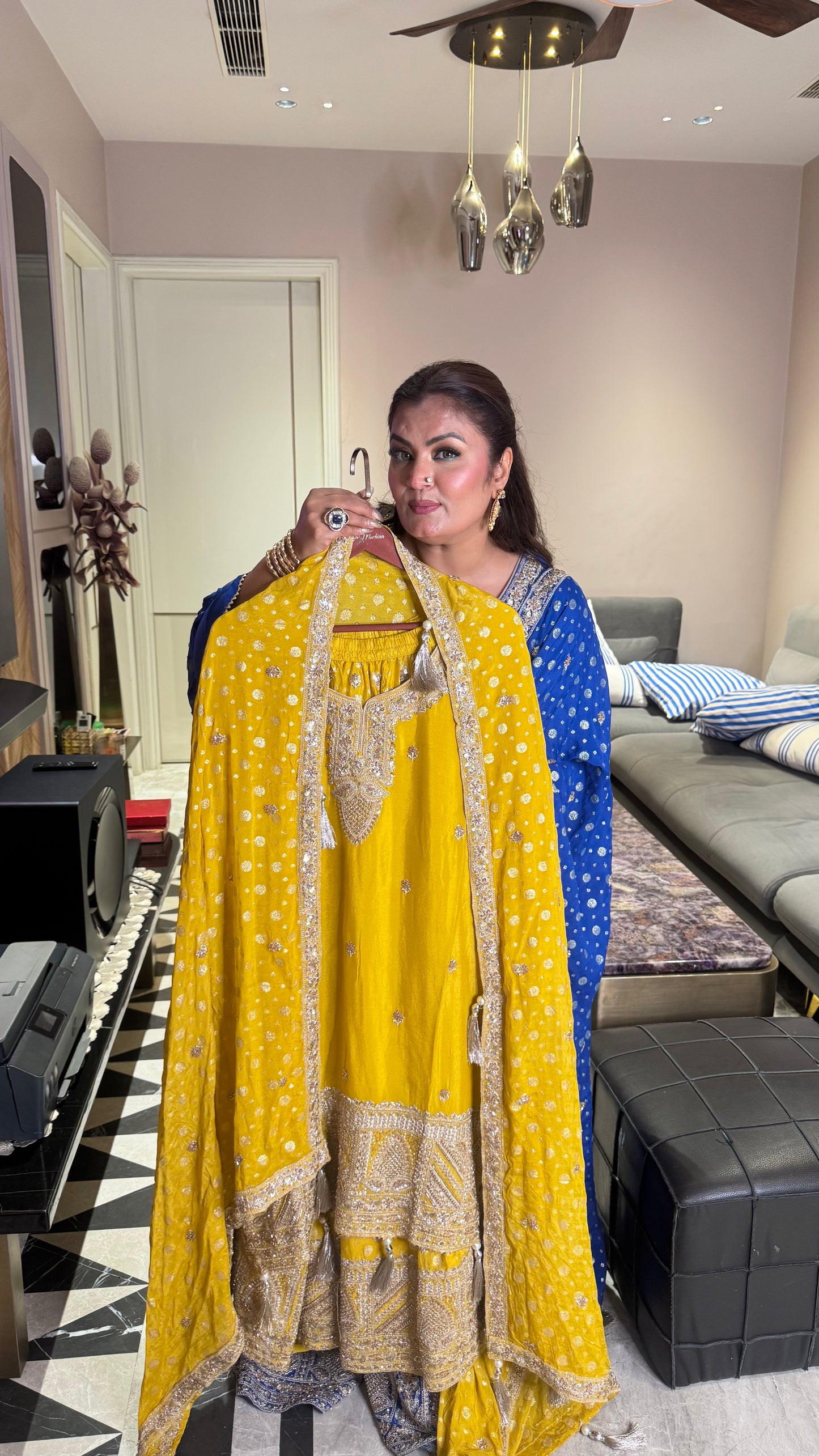 Nooraya Pure Chunon Sharara Suit