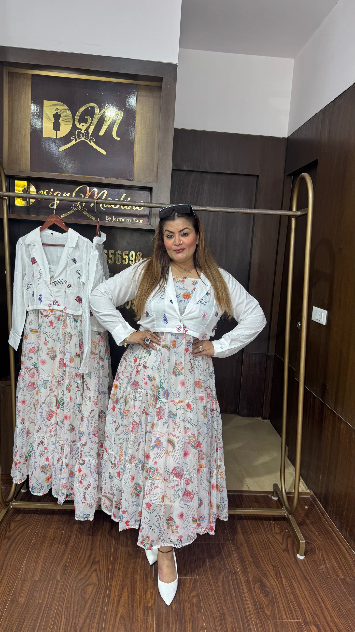 Avenelle (2 Piece Cotton Dress)