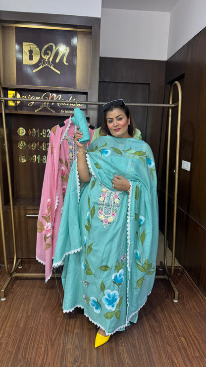 Zyrina (Malmal Cotton Unstitch Suit)