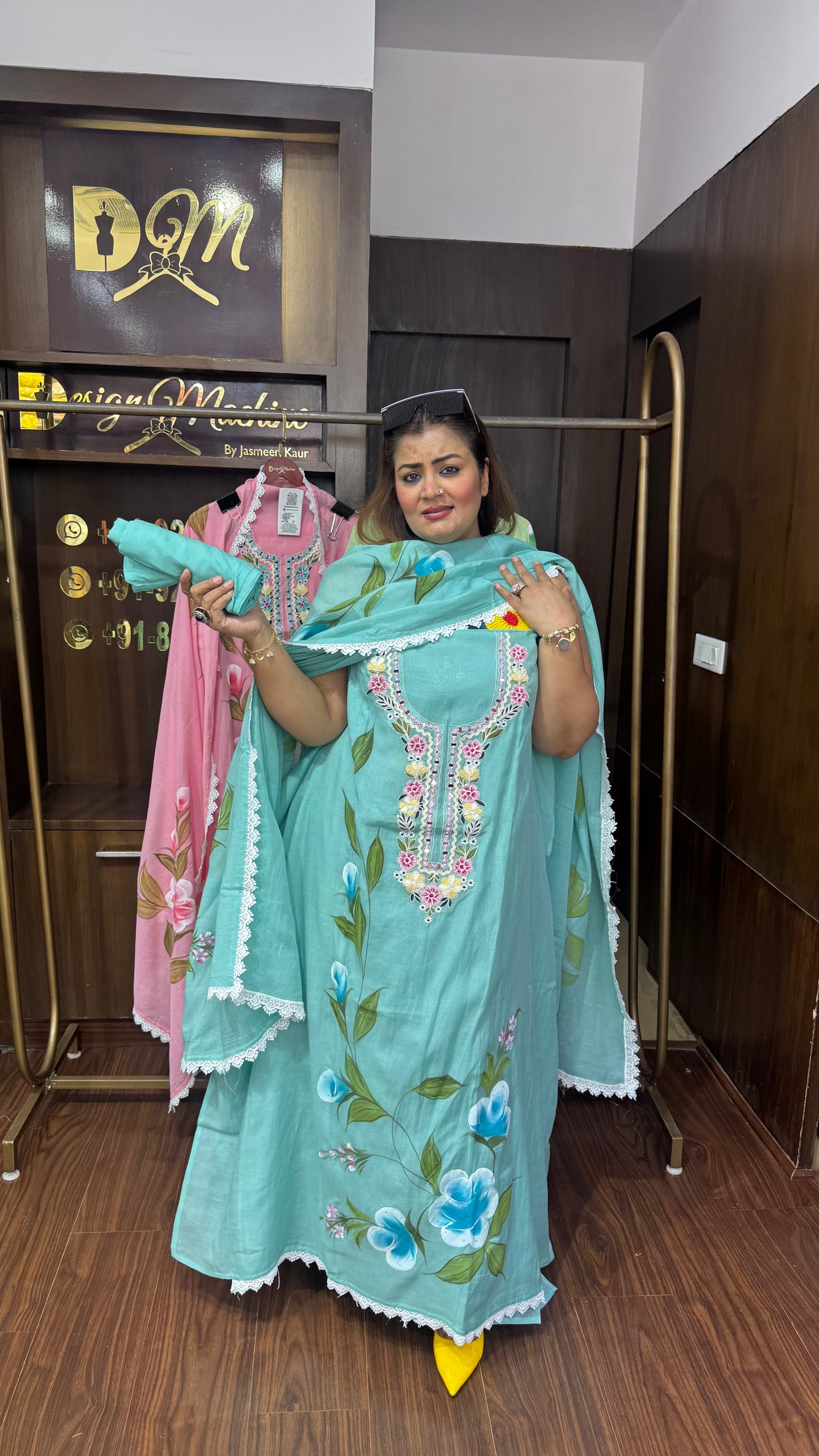 Zyrina (Malmal Cotton Unstitch Suit)