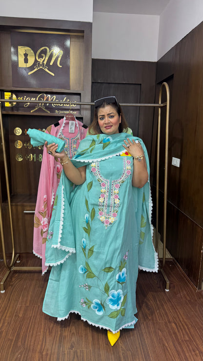 Zyrina (Malmal Cotton Unstitch Suit)