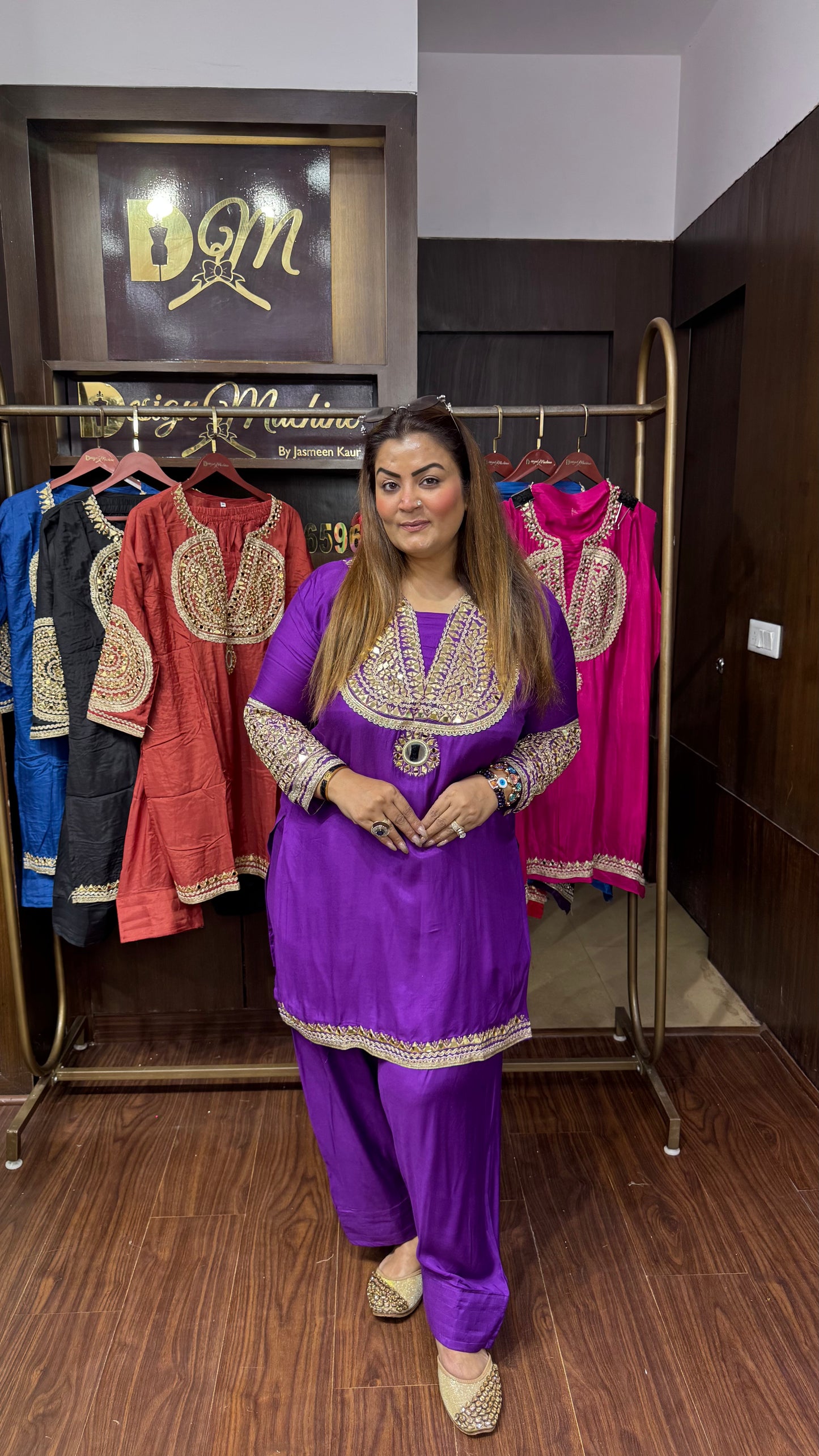 Rida (Pure Crepe Farshi Salwar Cordset)