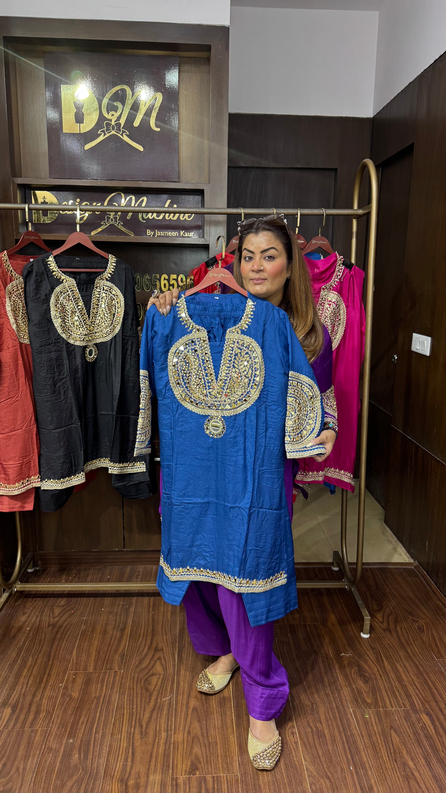 Rida (Pure Crepe Farshi Salwar Cordset)