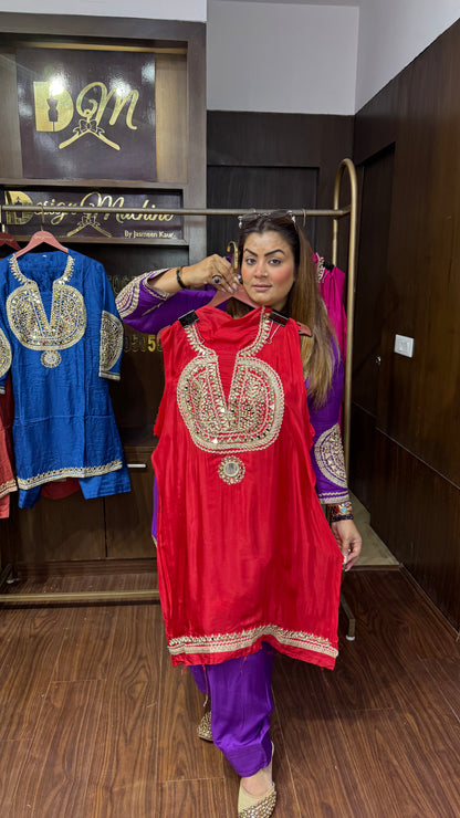 Rida (Pure Crepe Farshi Salwar Cordset)