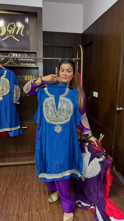 Rida (Pure Crepe Farshi Salwar Cordset)