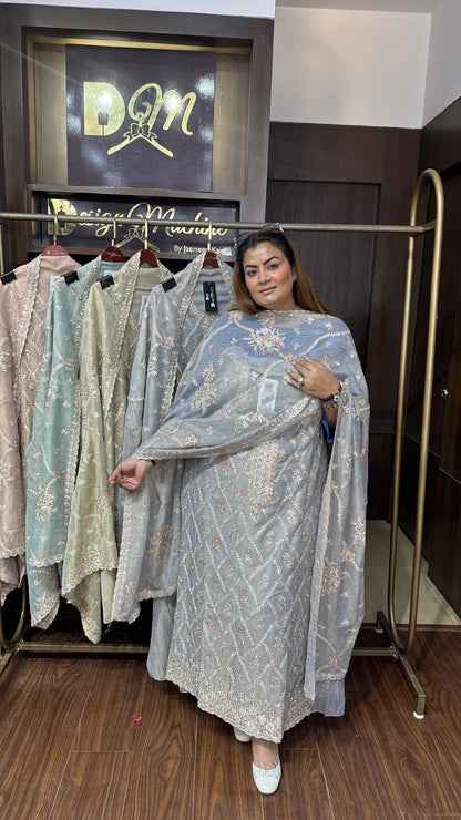 Nitya (Glass Tissue Unstitch Suit)
