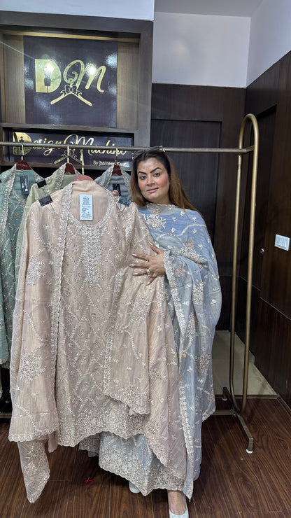 Nitya (Glass Tissue Unstitch Suit)
