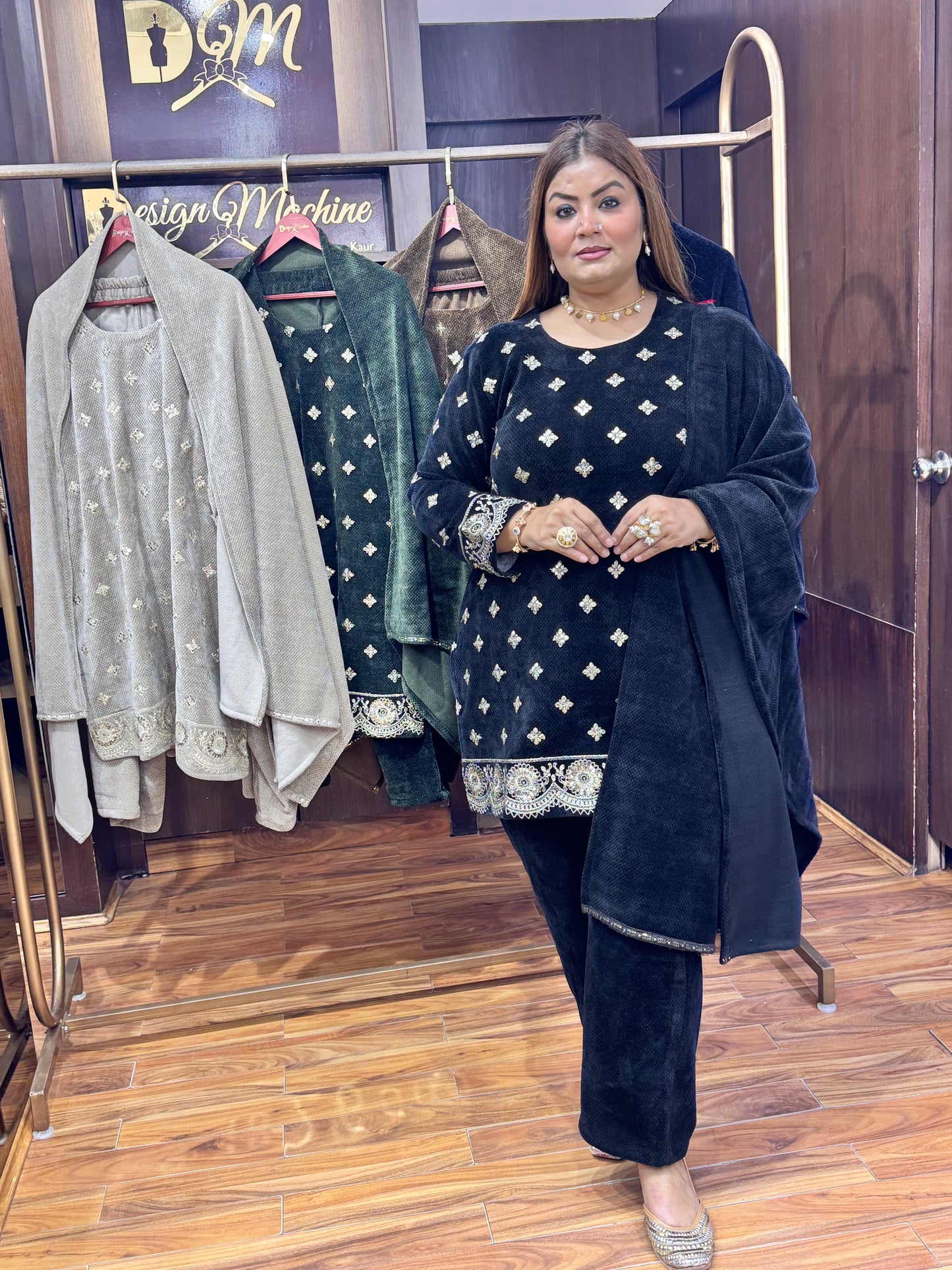 Nazneen (Velvet Suit)