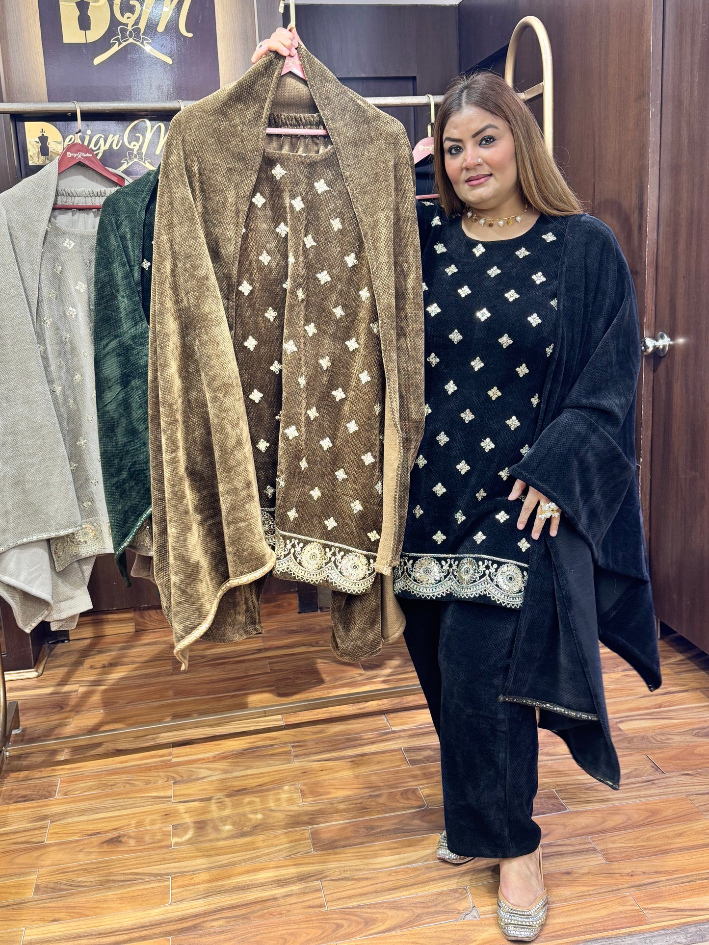 Nazneen (Velvet Suit)