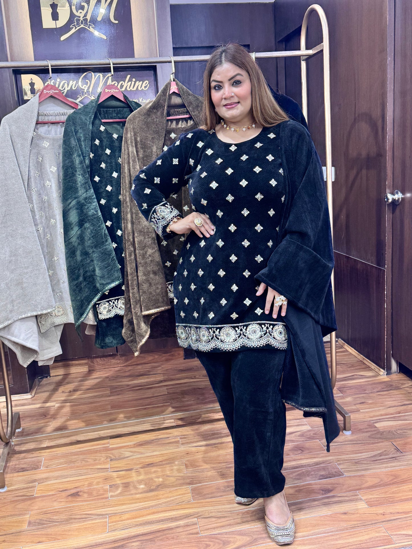 Nazneen (Velvet Suit)