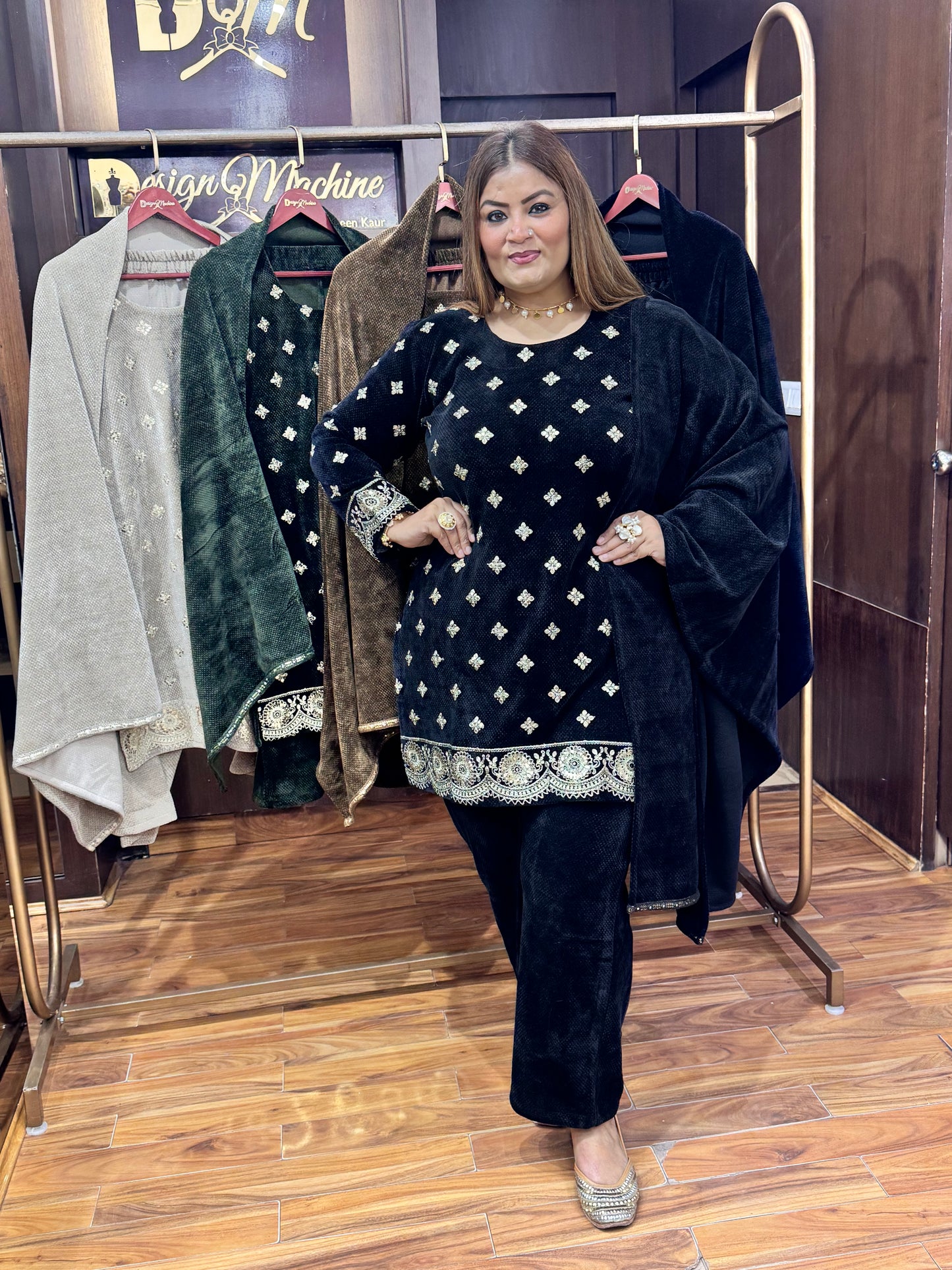 Nazneen (Velvet Suit)