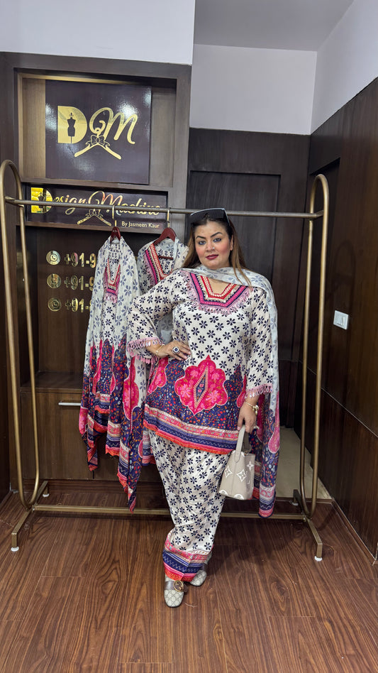 Elyviana (Pure Crepe Suit)