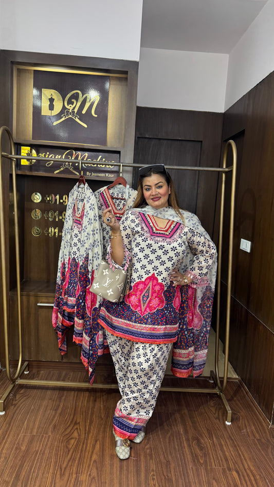 Elyviana (Pure Crepe Suit)