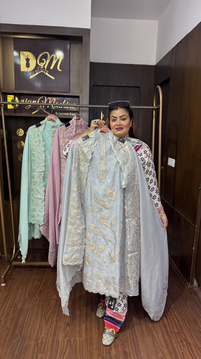 Veloriah (Malmal Cotton Unstitch Suit)