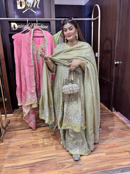 Blush Dream (Sharara Suit)