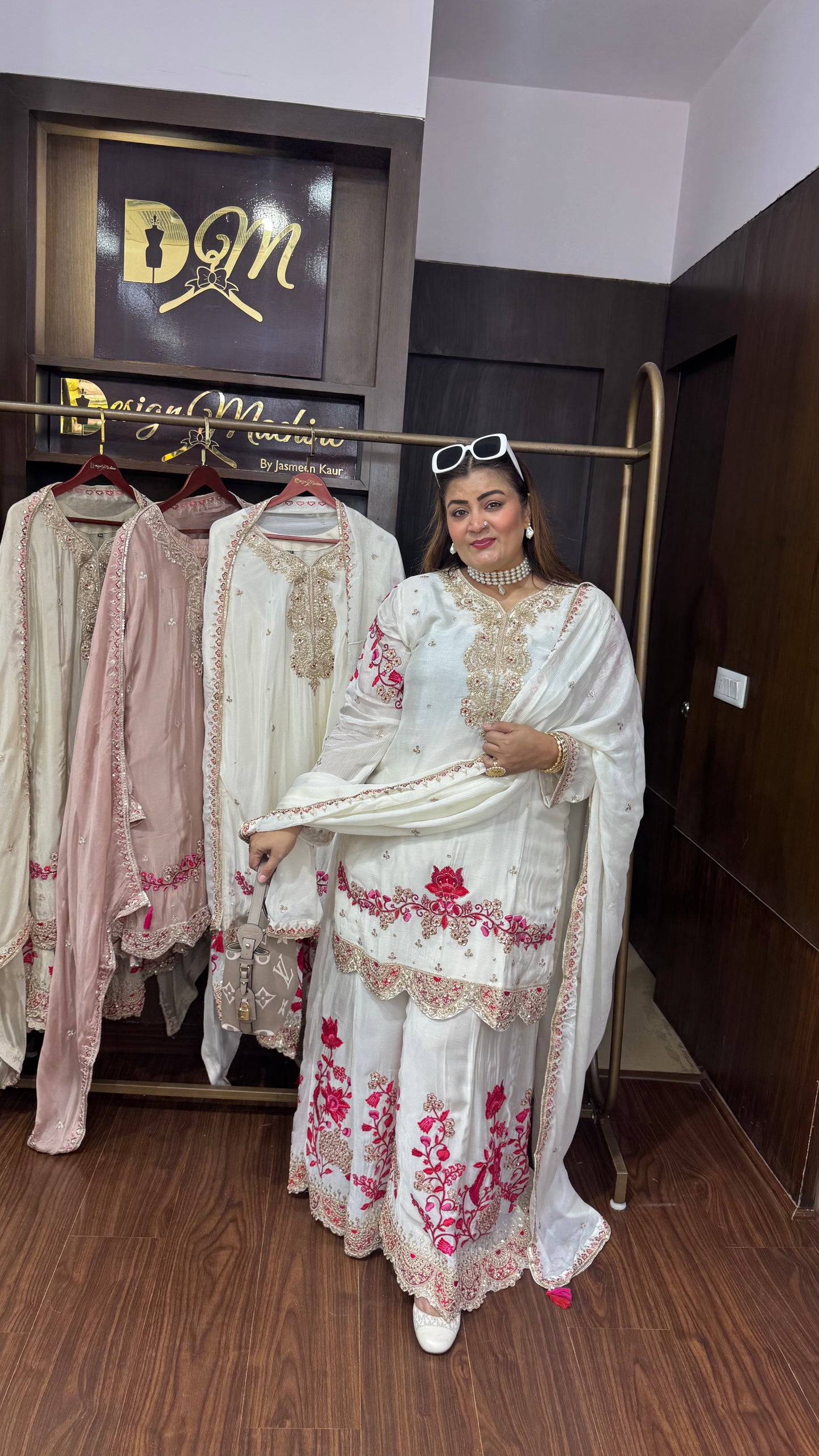Zireva (Pure Chinnon Sharara Suit)