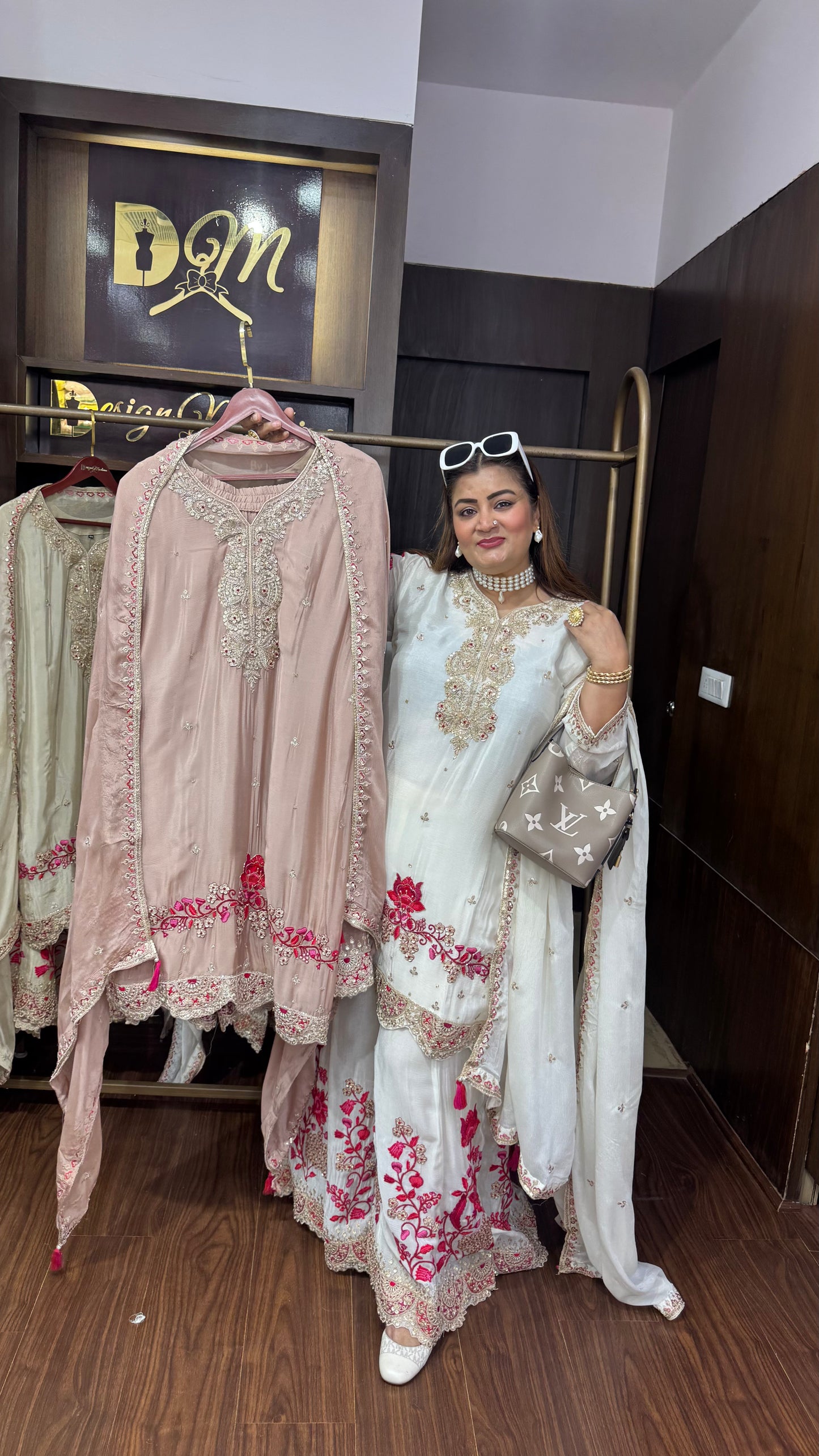 Zireva (Pure Chinnon Sharara Suit)