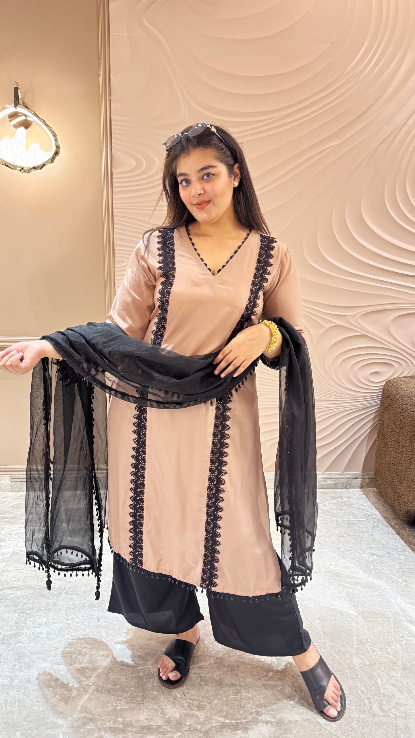Ethereal Crepe Elegance Suit