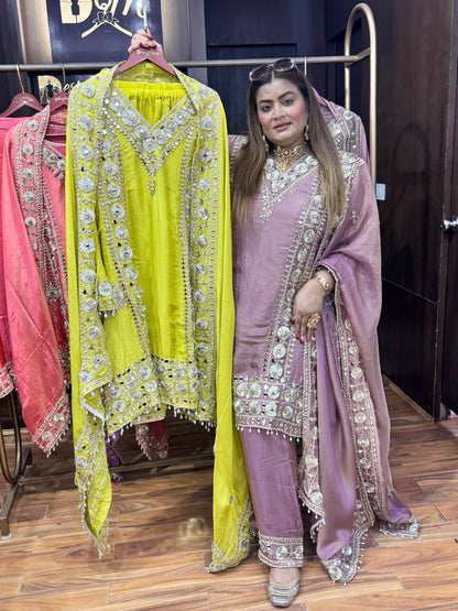 Golden Hour (Sharara Suit)