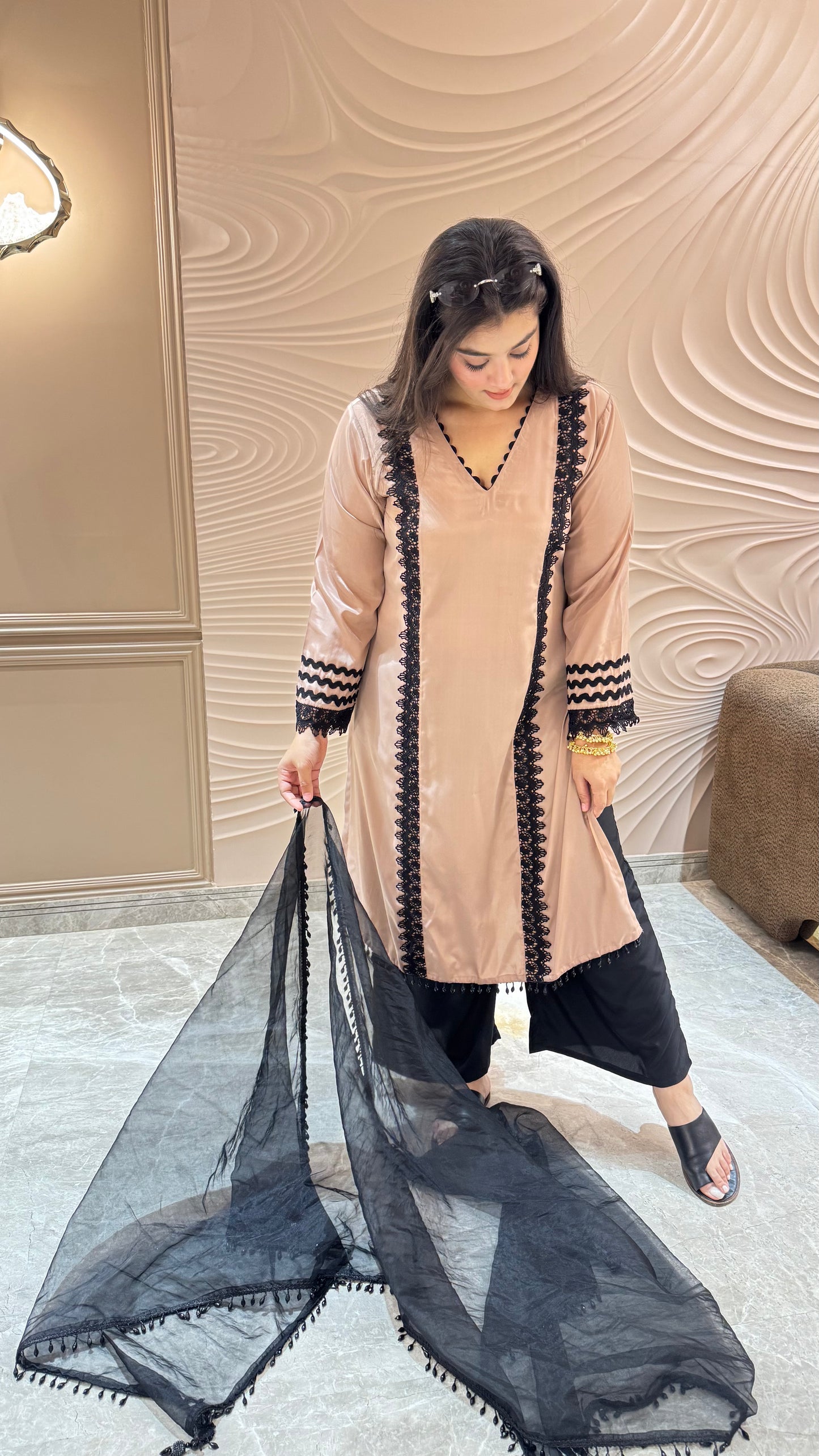Ethereal Crepe Elegance Suit