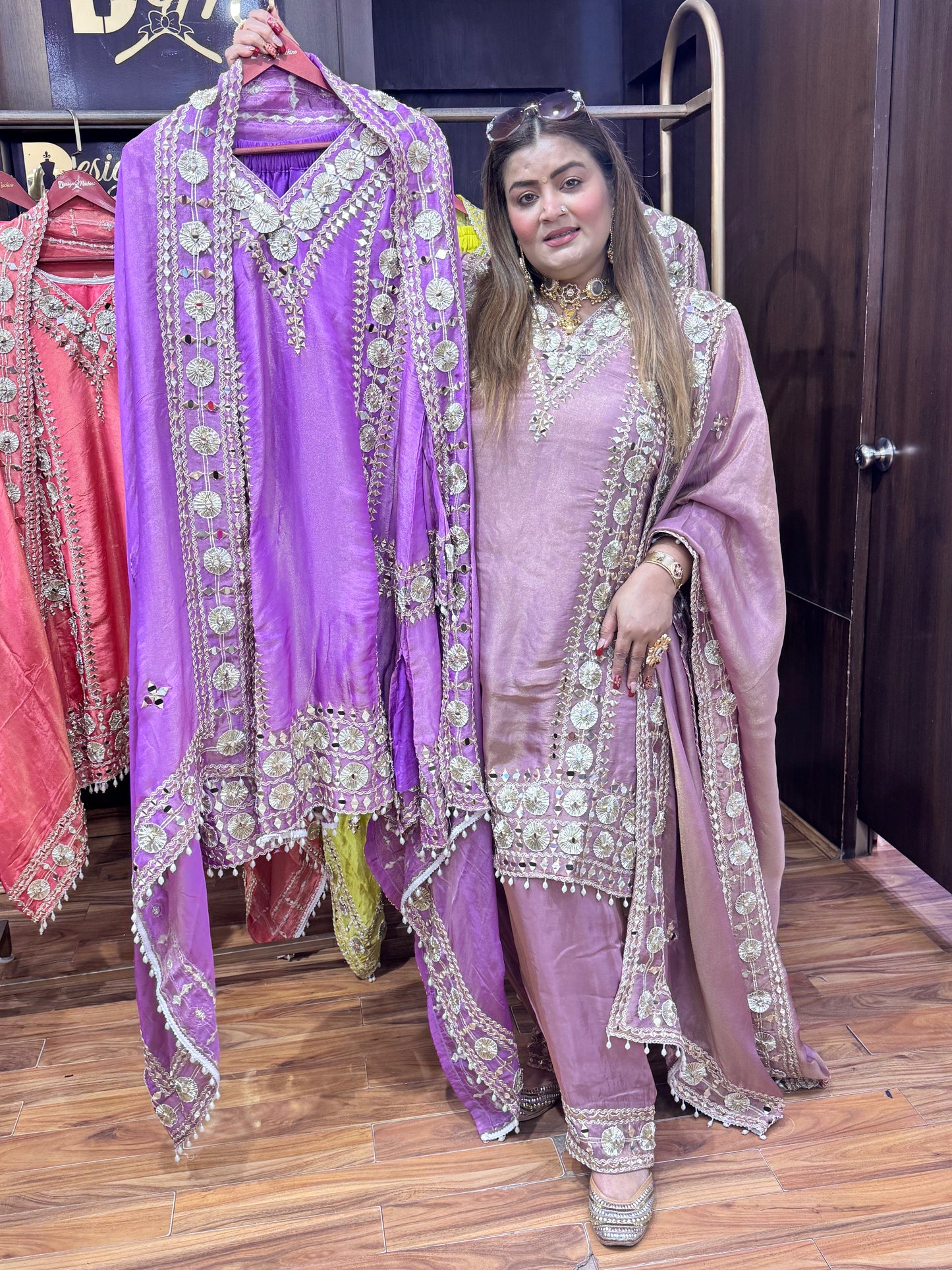 Golden Hour (Sharara Suit)