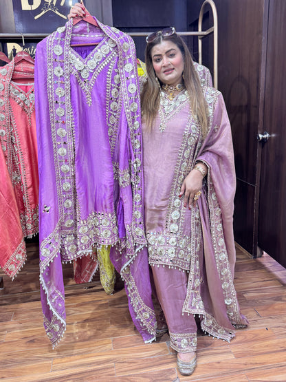 Golden Hour (Sharara Suit)