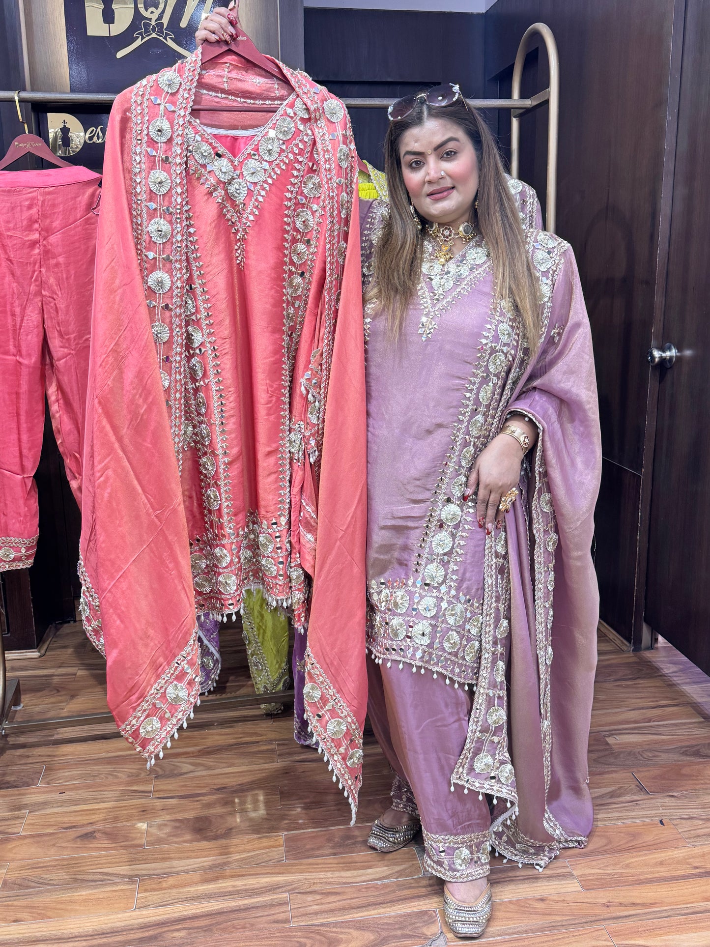 Golden Hour (Sharara Suit)