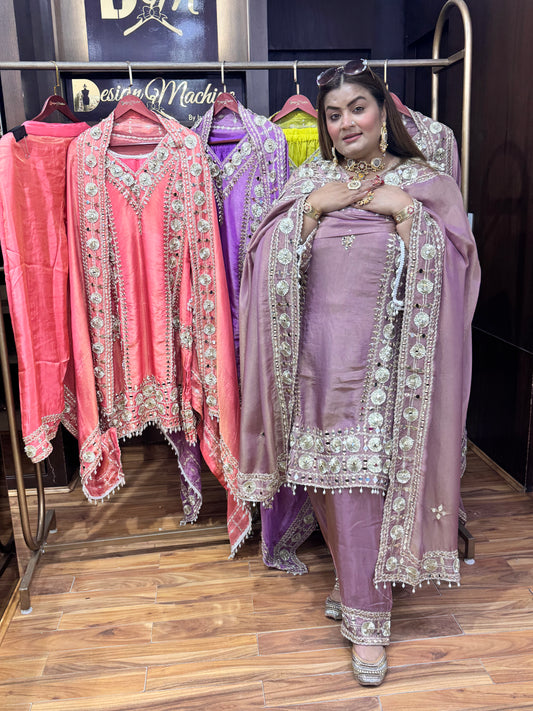 Golden Hour (Sharara Suit)