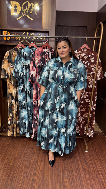 Avnera (Pure Crepe Korean Dress)