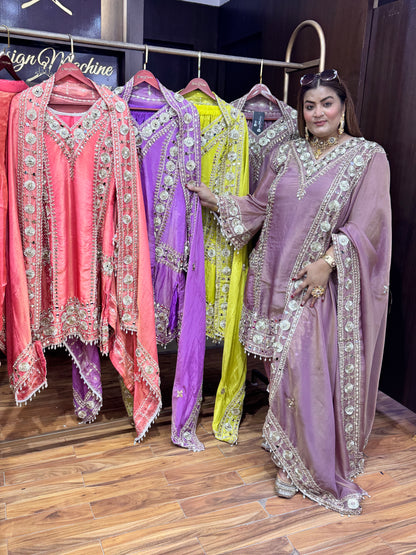 Golden Hour (Sharara Suit)