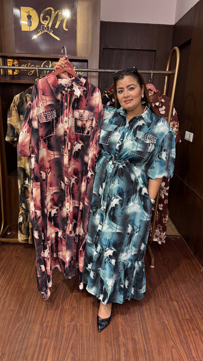 Avnera (Pure Crepe Korean Dress)