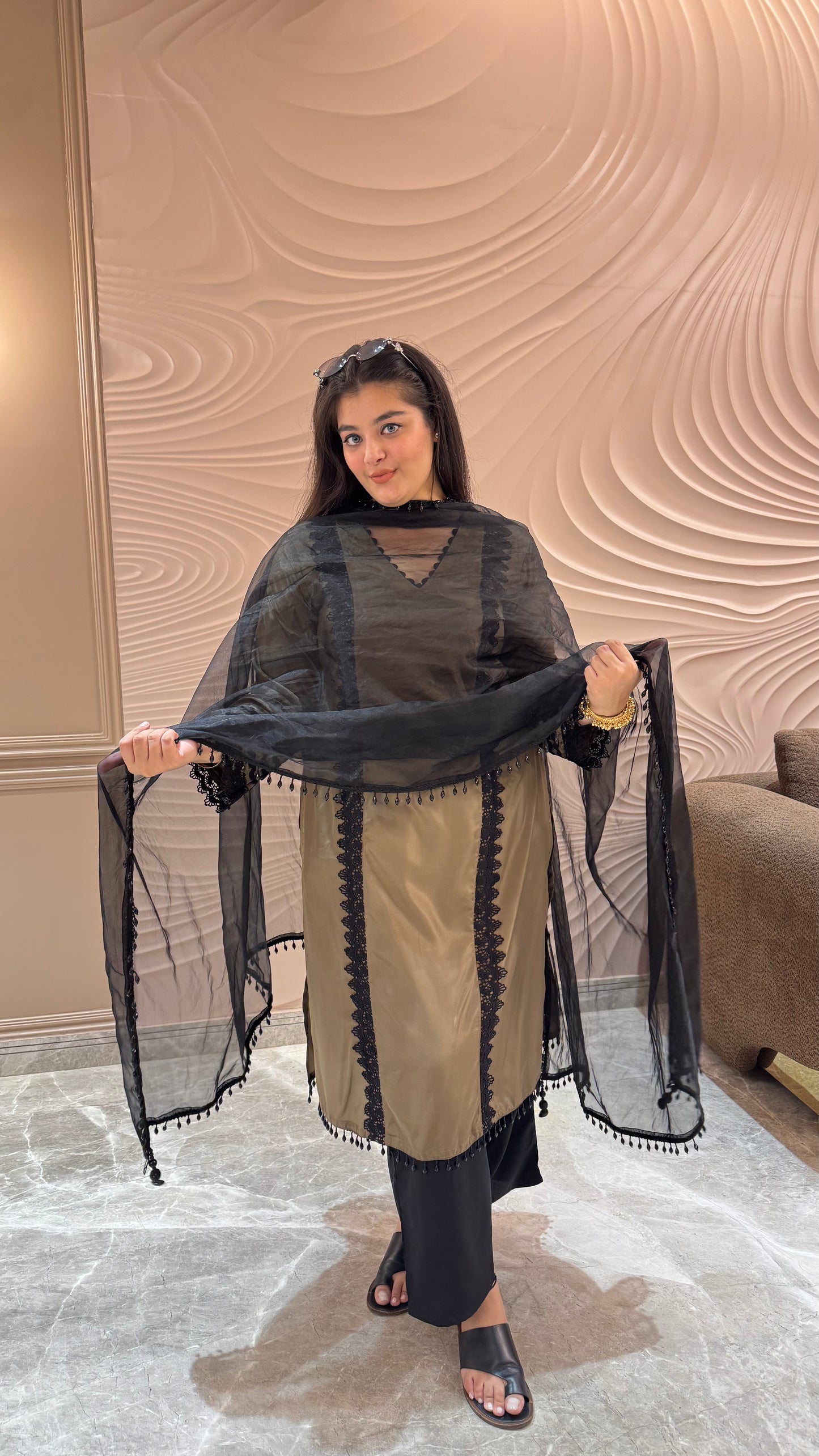 Ethereal Crepe Elegance Suit